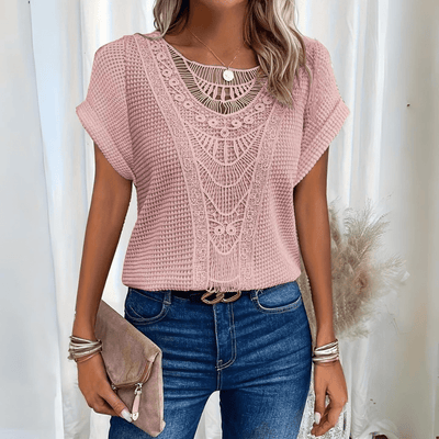 Elena Elegant Crochet Blouse
