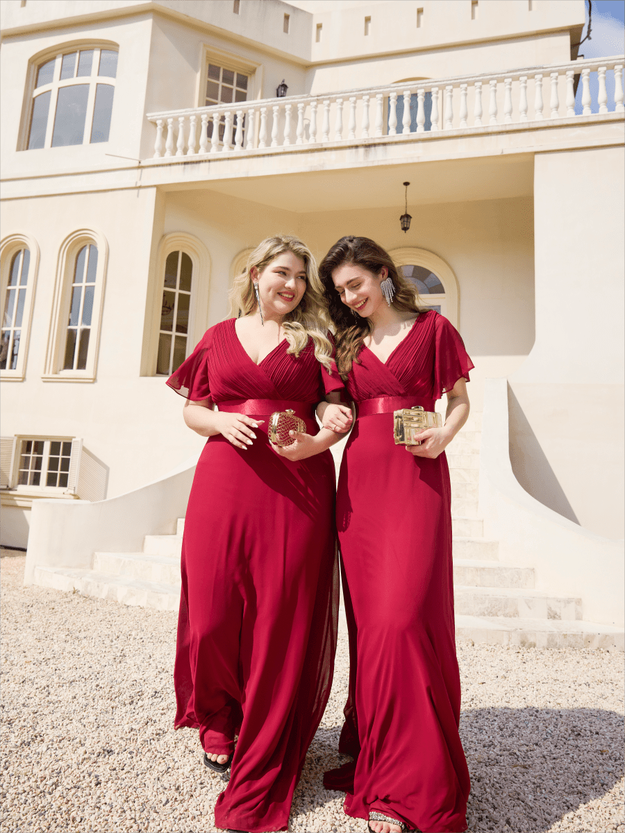 Monique | Long Empire Waist Bridesmaid Dress