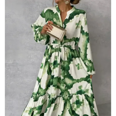 Donna - Ladies Elegant Flowing Floral Maxi Dress