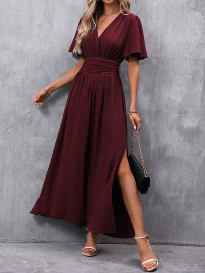 Zeinab | Elegant Slit Maxi Dress