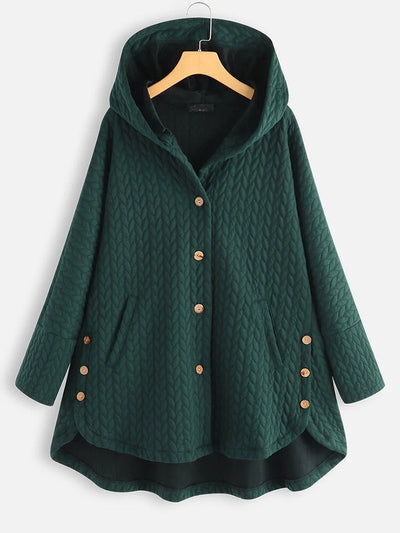 DARIA | HOODED BUTTON-UP COAT