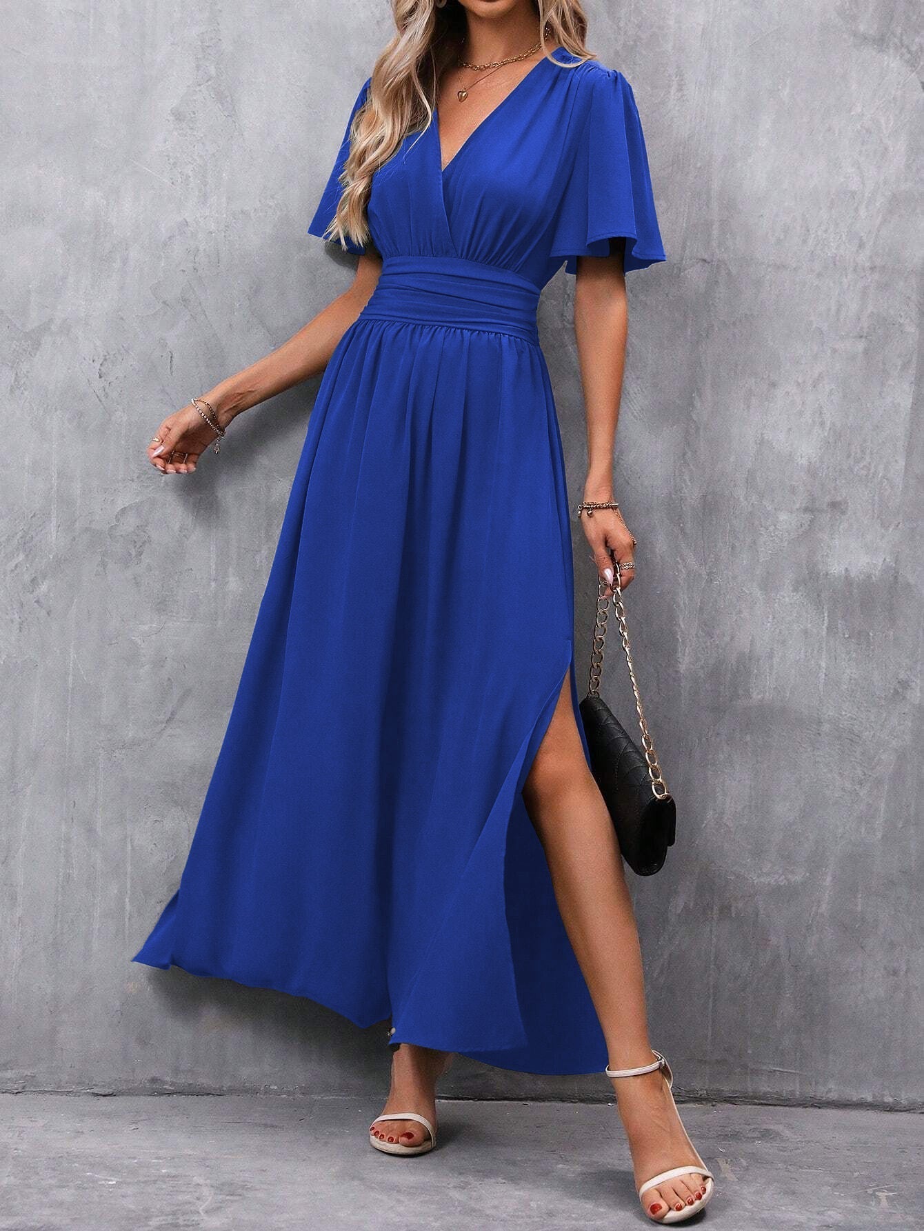 Zeinab | Elegant Slit Maxi Dress