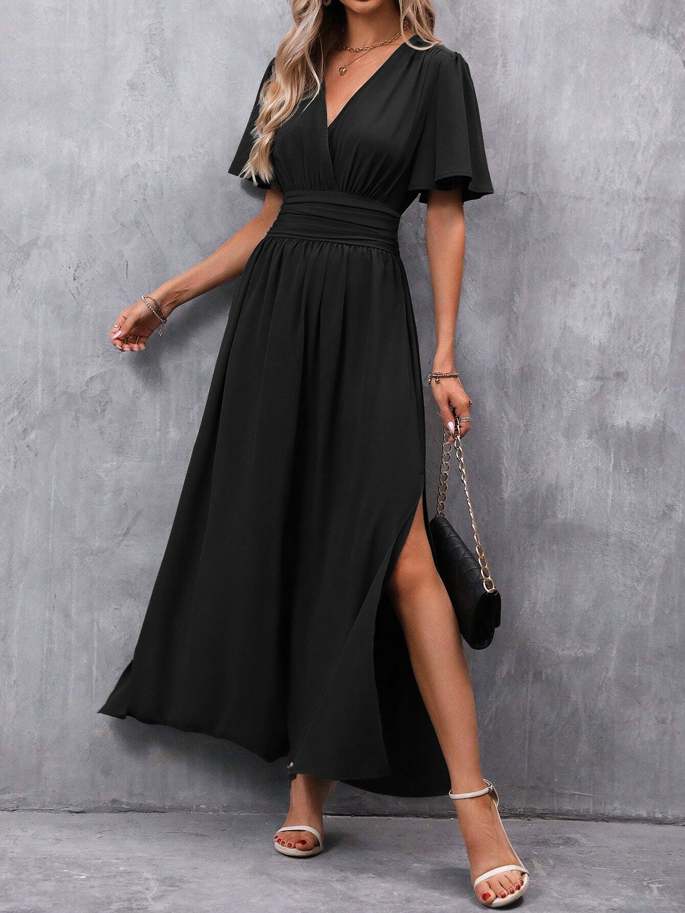 Zeinab | Elegant Slit Maxi Dress
