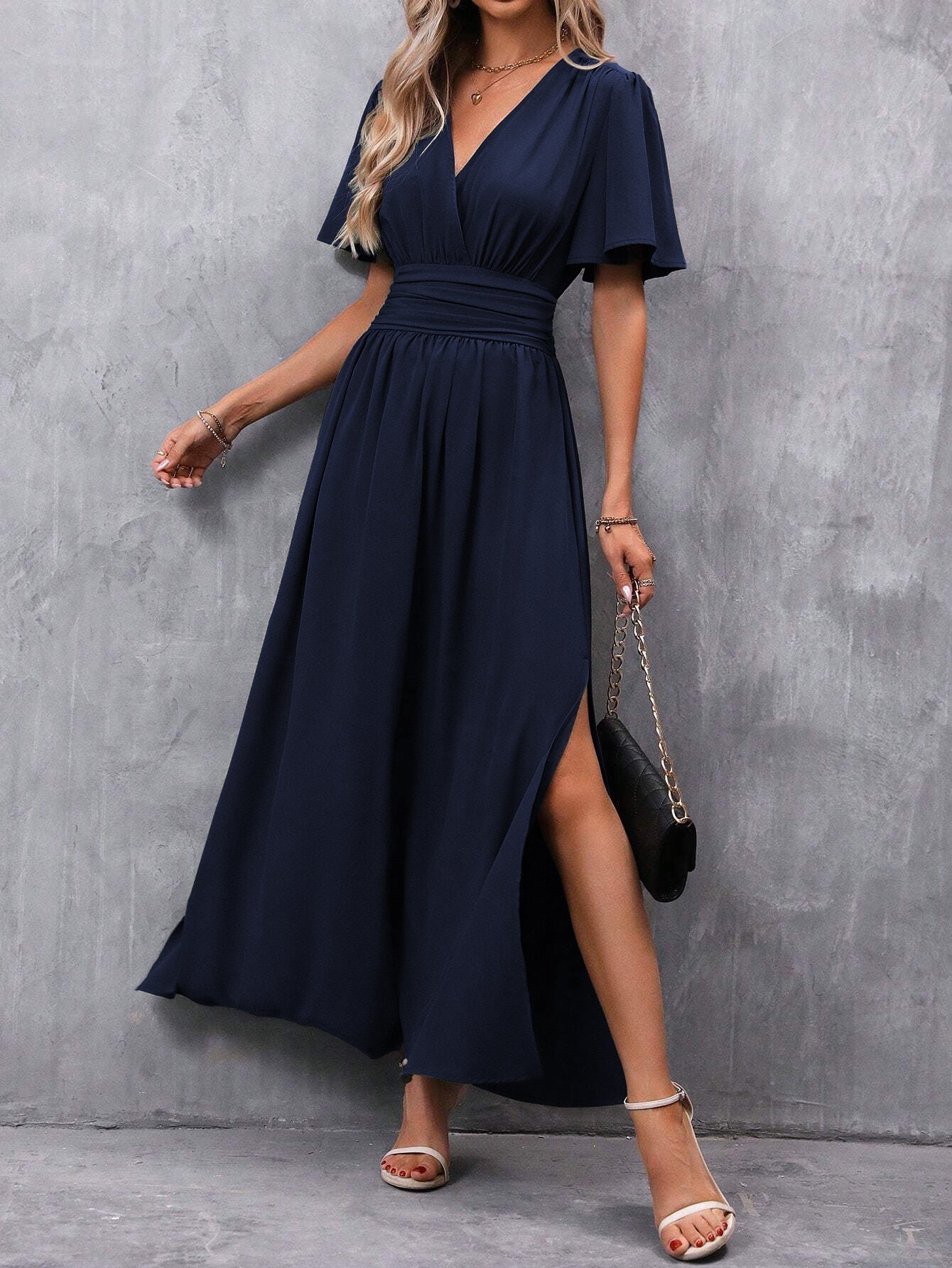 Zeinab | Elegant Slit Maxi Dress