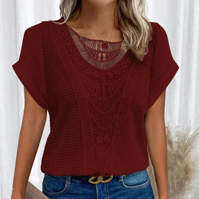 Elena Elegant Crochet Blouse