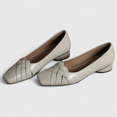 Tracey – Elegant Braided Low Heel Pumps