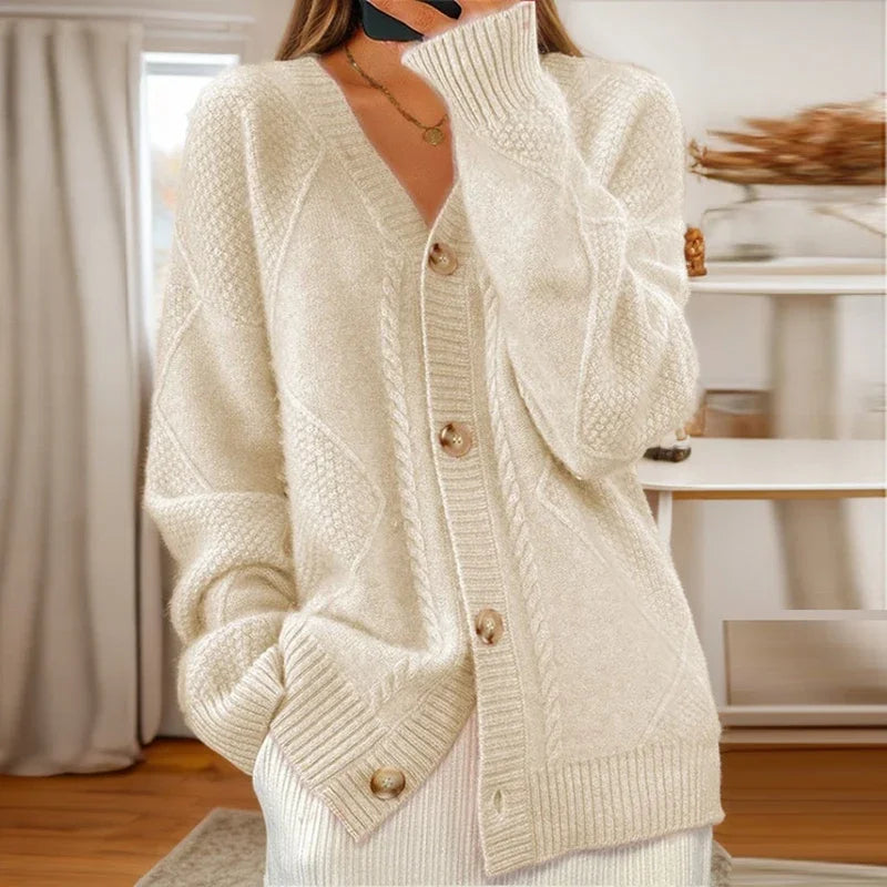 Laura | Cable-Knit Cardigan