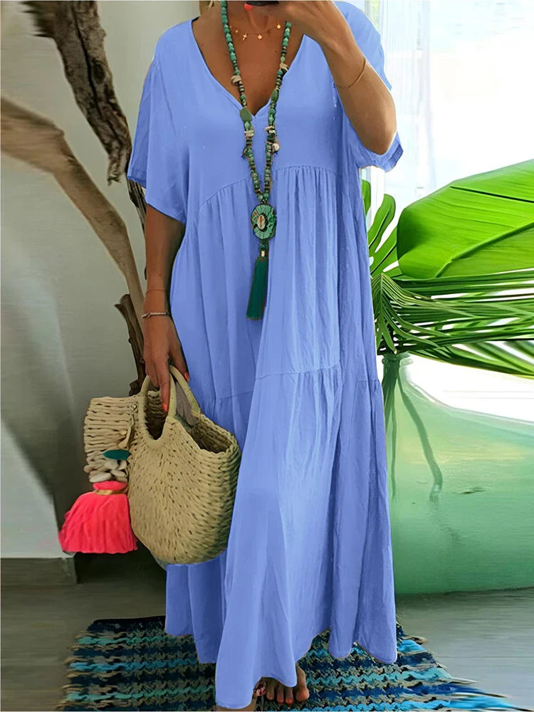 Lorna - Elegant Tummy Covering Maxi Dress