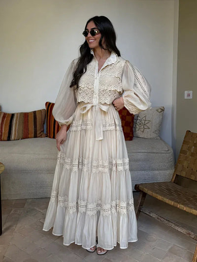 Lexi - Embroidery Maxi Dress