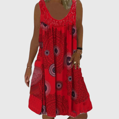 Stephanie - Ladies Sleeveless Comfortable Mini Dress