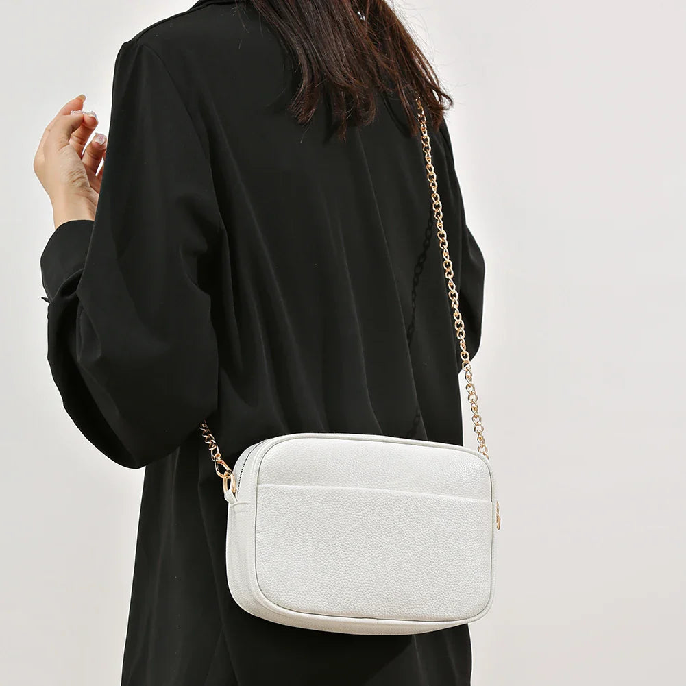 Zara | Refined Leather Shoulder Bag