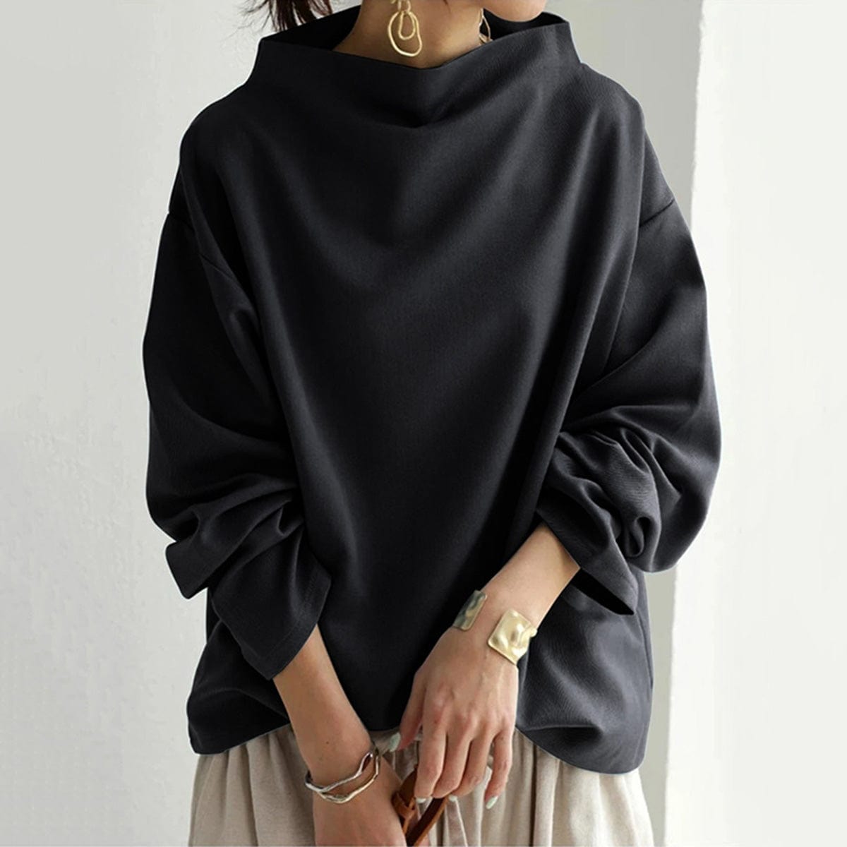 Valentina™ | Chic High Neck Pullover