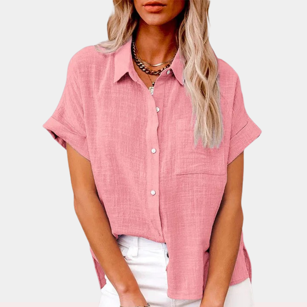 Yasmin | Lightweight Cotton-Linen Blouse
