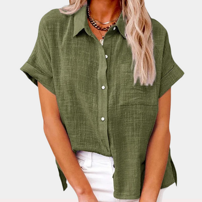 Yasmin | Lightweight Cotton-Linen Blouse