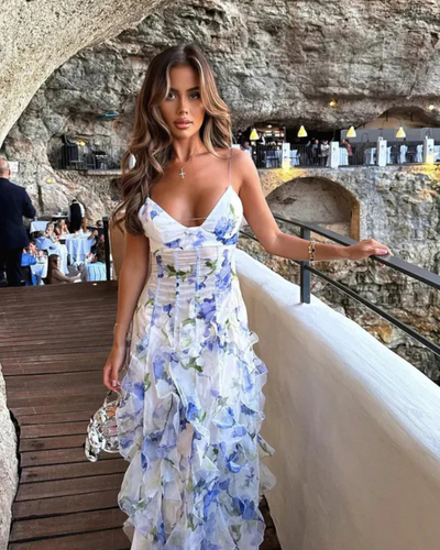 Tamarind | Petal Cascade Gown