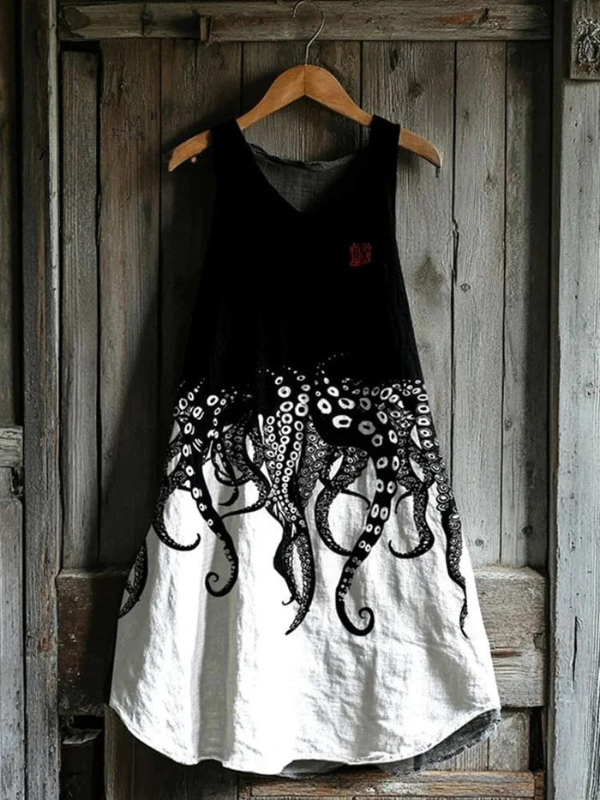 Scottie | Japanese Octopus Legs Art Tank Dress