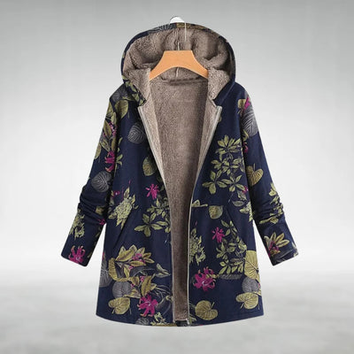 Margery | Elegant Floral Fleece Jacket