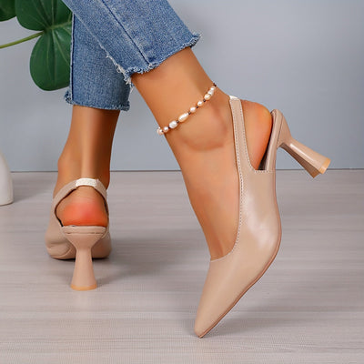 Nicola - Pointed Toe Slingback Stiletto Heels