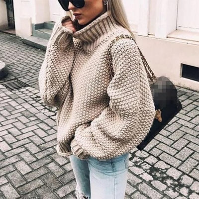 Lydia | Chunky Knit Turtleneck Jumper