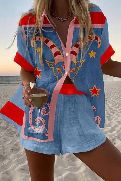 Lauren | Summer Top and Short Set