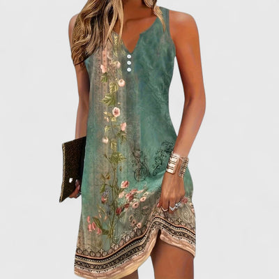 Dila - Ladies Sleeveless Comfortable Mini Dress