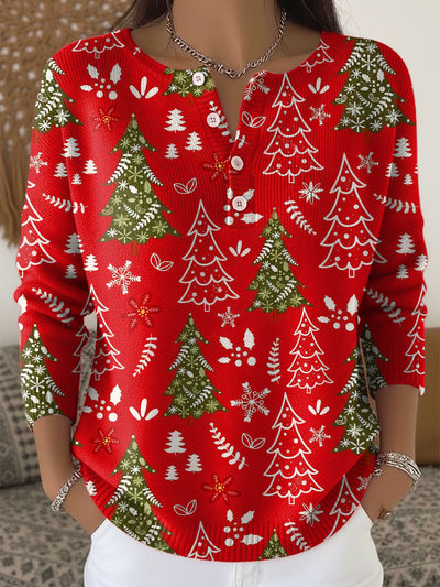 Sofie – Christmas Sweater with Buttons