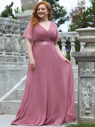 Monique | Long Empire Waist Bridesmaid Dress