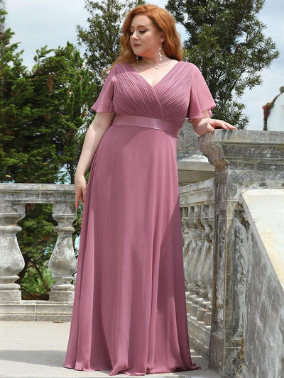 Monique | Long Empire Waist Bridesmaid Dress