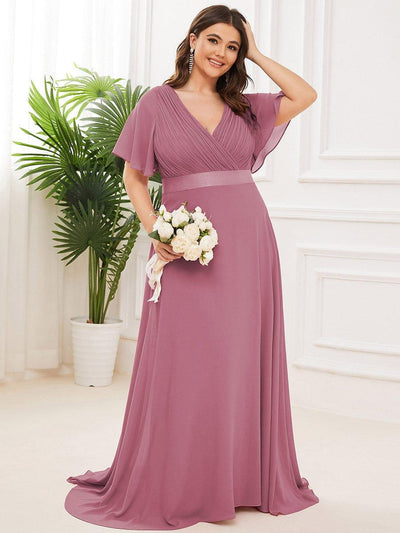 Monique | Long Empire Waist Bridesmaid Dress