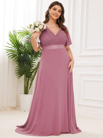 Monique | Long Empire Waist Bridesmaid Dress