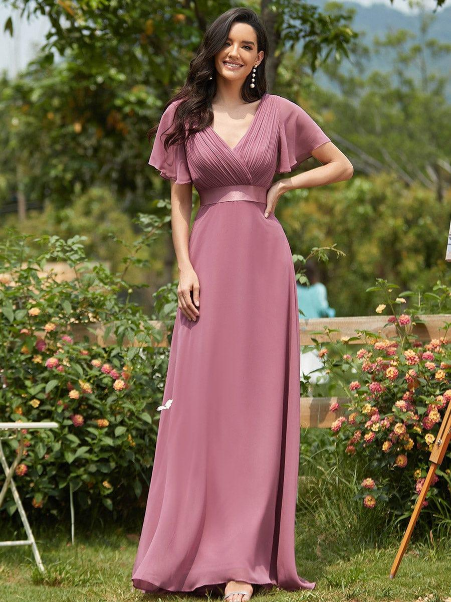 Monique | Long Empire Waist Bridesmaid Dress