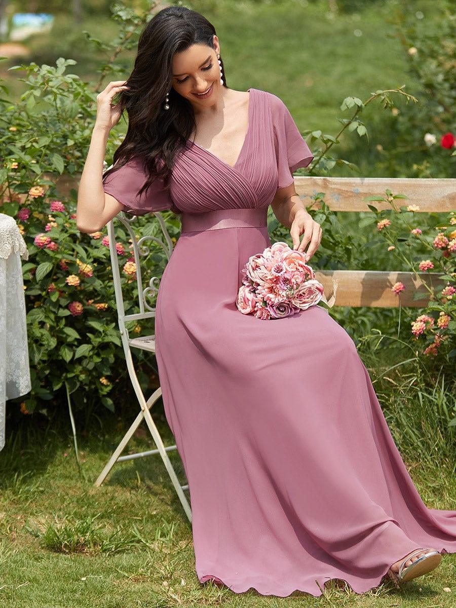 Monique | Long Empire Waist Bridesmaid Dress