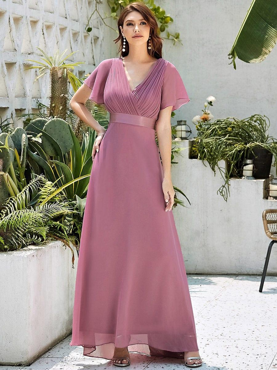 Monique | Long Empire Waist Bridesmaid Dress