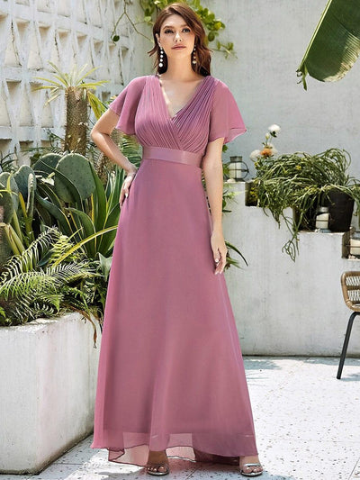 Monique | Long Empire Waist Bridesmaid Dress