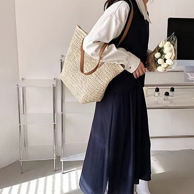Chic Straw Woven Handbag