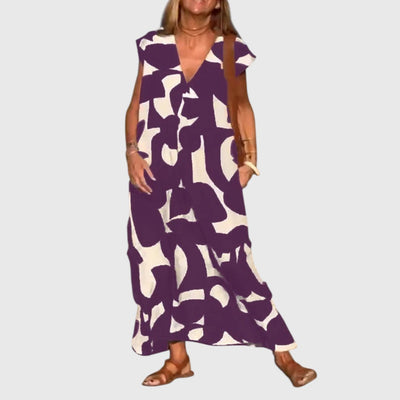 Josie - Loose Printed Maxi Dress