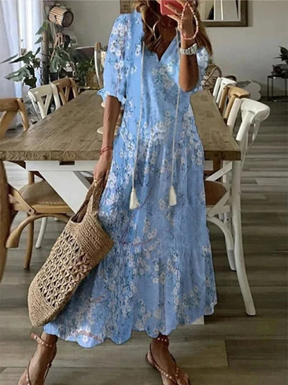 Julie | Boho V-Neck Summer Dress